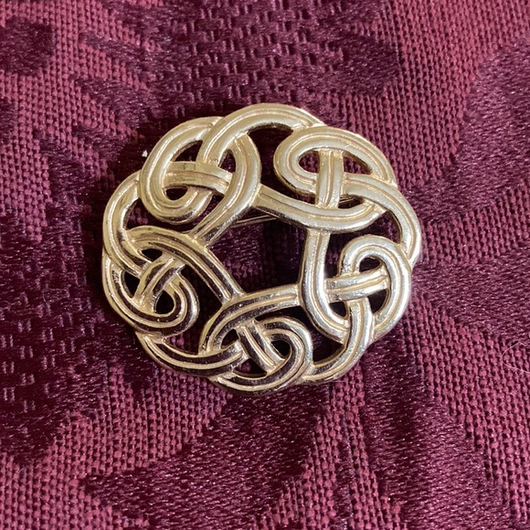 14K GOLD JAMES AVERY ESTATE OPEN WORK SWIRL PIN - GORGEOUS - Picture 8 of 14